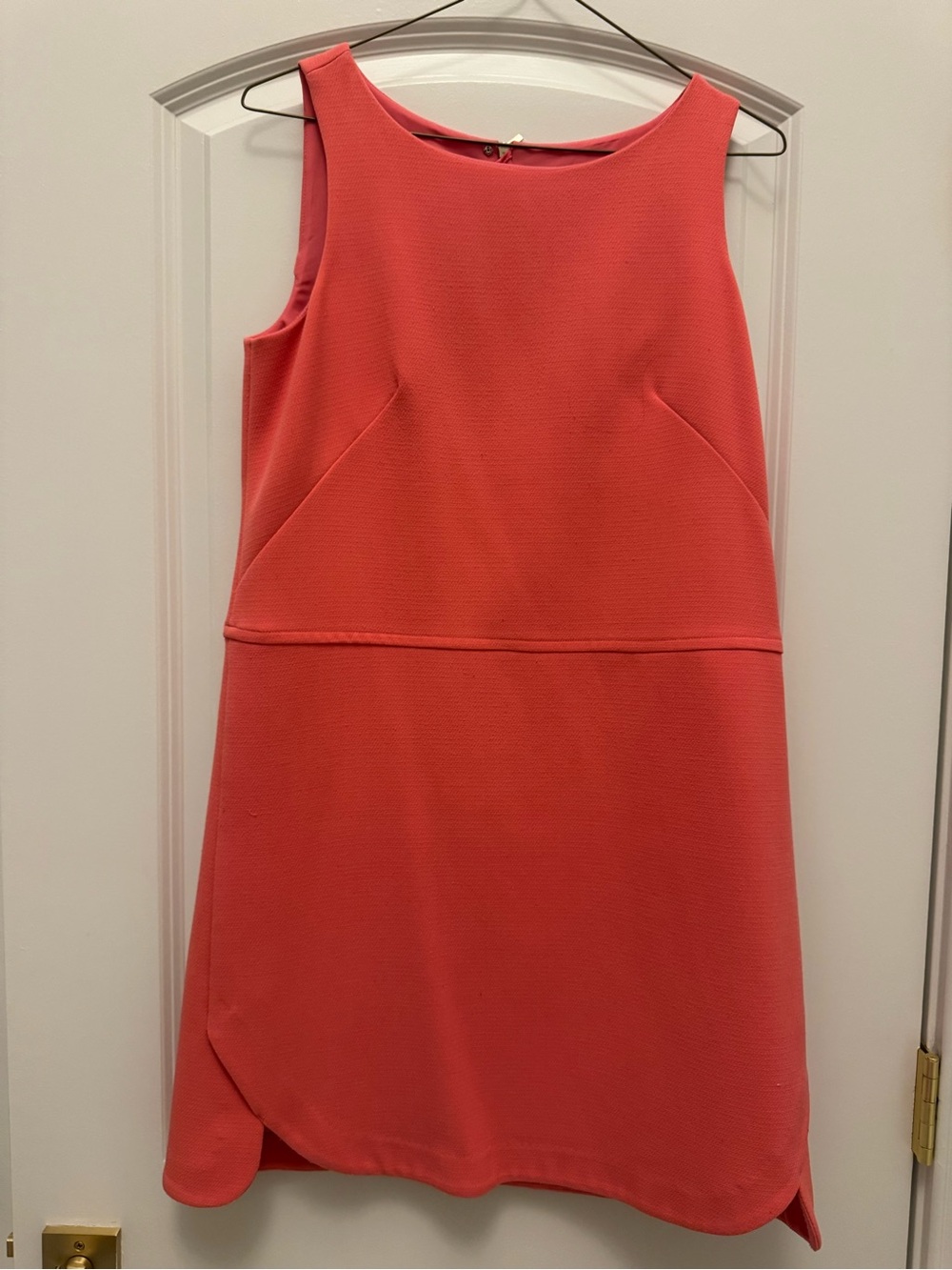 Ann Taylor Coral Sleeveless Shift Dress